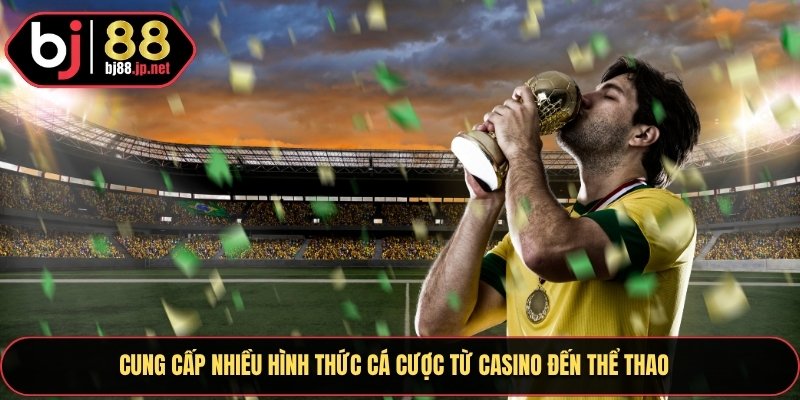 Cung cấp nhiều hình thức cá cược từ casino đến thể thao